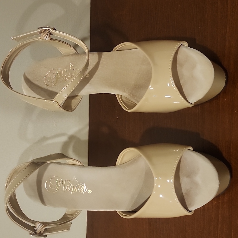 Beige Platform Sandals
